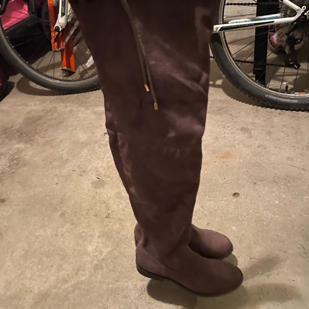 Nice West Over the Knee Suede Boots Flat